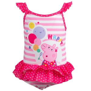 Peppa Pig Girls One Piece Bathing Suit Little Kid - 1 of 4