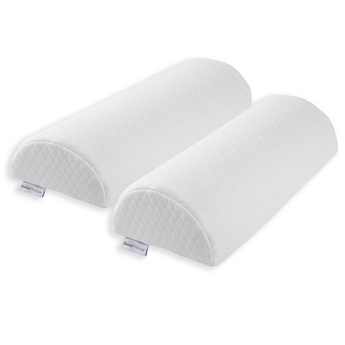 Dr Pillow Half Moon Lumbar Cushion for Back Pain Relief 2 PACK