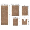 Fantasia Bath Rug Collection Cotton Shaggy Pattern Tufted Set of 5 Bath Rug Set - Home Weavers - 2 of 3