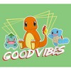 Girl's Pokemon Bulbasaur, Squirtle and Charmander Good Vibes T-Shirt - 2 of 4