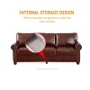 NicBex 82.68 Inch Faux Leather Storage 3-Seat Upholstered Sofa for Living Room,Small Space,Office,Apartment - 4 of 4