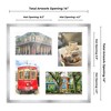 PosterPalooza | Stainless Steel Silver Wood Finish Collage Frame - White Mat, 20 Frame Sizes, UV Acrylic - 2 of 4