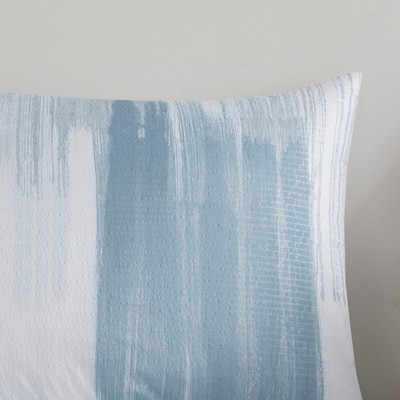 King Blue Reversible Microfiber Comforter Set