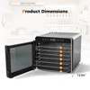 Costway Food Dehydrator 7 Stainless Steel Trays Dryer with 1-24H Timer Silver - 3 of 4