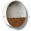 Modern Home Round Living Wall Mounted Galvanized Steel/Zinc Succulent/Herb Planter - 4 of 4