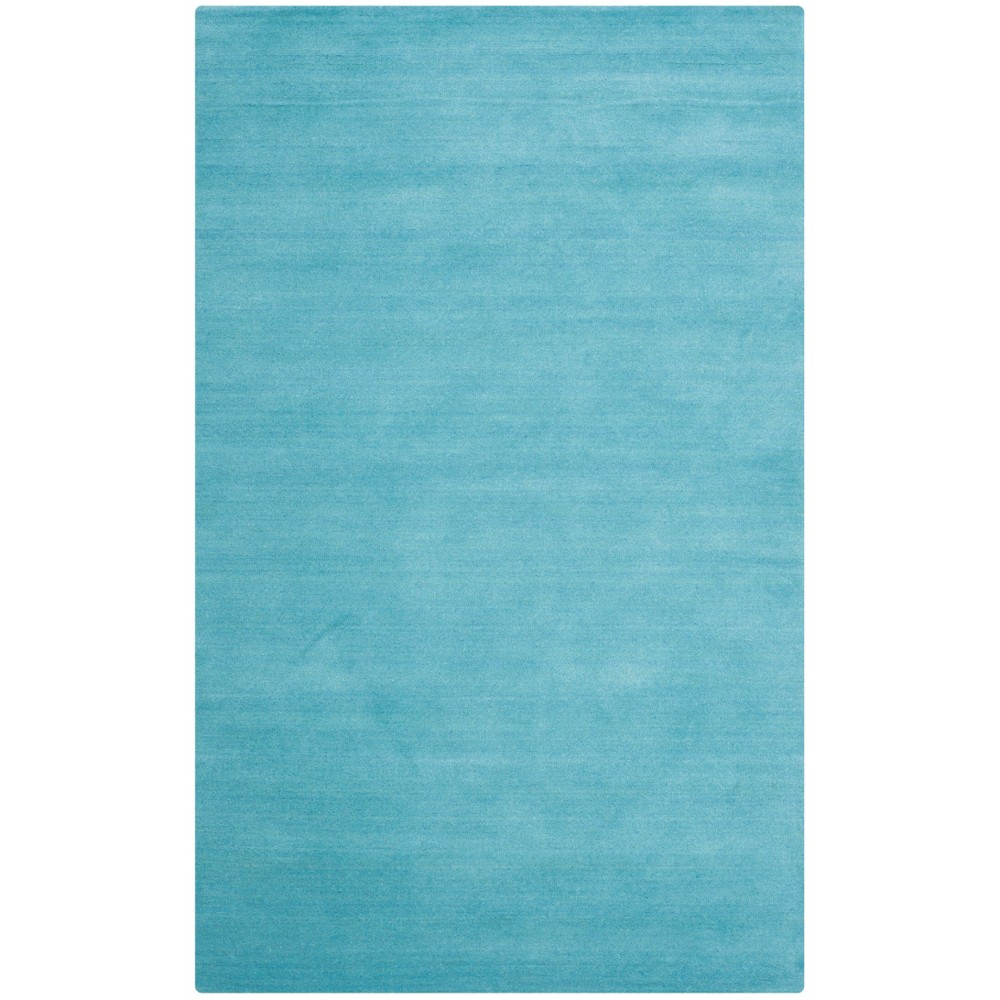 6'x9' Solid Tufted Area Rug Turquoise - Safavieh