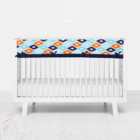 Navy crib rail discount cover