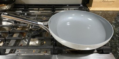 10 Nonstick Ceramic Coated Aluminum Frypan Cream - Figmint™ : Target