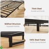 Metal Platform California King/King/Full Size Bed Frames 6 Inch Low Bed Frame w/ Arch Accent Sturdy Structure - 4 of 4
