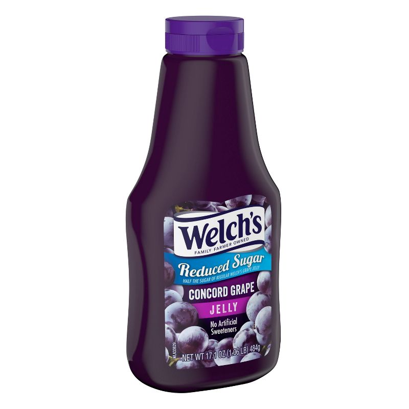 Welch&#39;s Reduced Sugar Squeezable Concord Grape Jelly - 17.1oz, 3 of 5