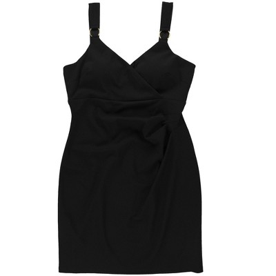 GUESS Womens Surplice Above the Knee Bodycon Dress