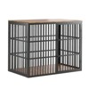 48" Dog Crate Furniture, Chew-Resistant Dog Kennel for Small Medium Dogs, Escape Proof Large Dog Cage, Side End Table for Small/Medium Dogs - 4 of 4