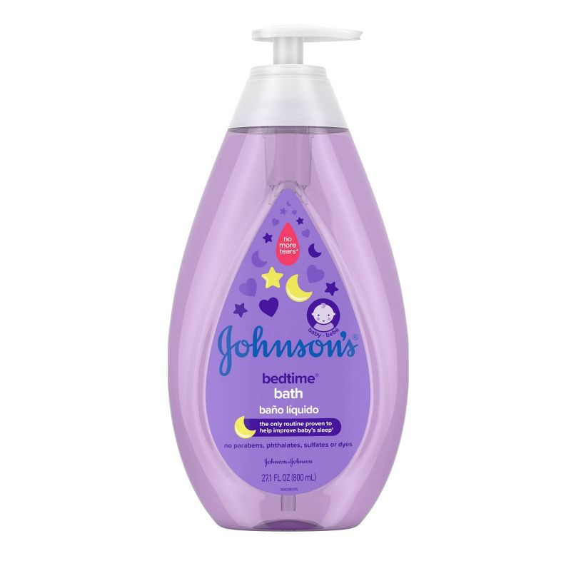 Johnson&#39;s Bedtime Baby Bath with Soothing Natural Calm Aromas, Hypoallergenic - 27.1oz, 1 of 12