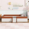 Twin Size Upholstered? Daybed Frame with Fence and Stairs - image 2 of 4