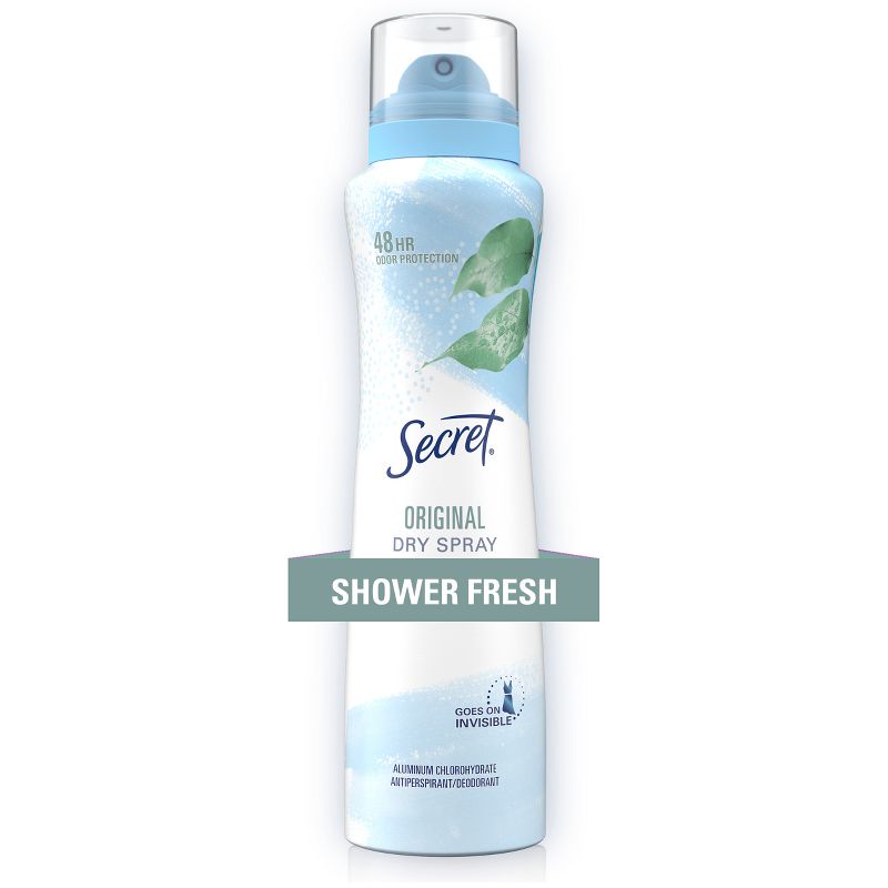 Secret Dry Spray Antiperspirant and Deodorant for Women - Shower Fresh - 4.1oz, 1 of 13