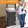 Angel Sar Retractable Baby & Pet Gate, 34In x 61In, See-Through Mesh with One-Hand Operation, for Indoor Outdoor Doorways and Stairwells - 3 of 4