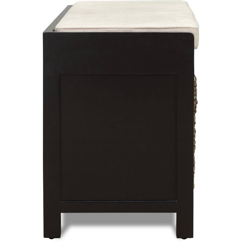 Griffin Storage Bench Black - ClickDecor, 3 of 9