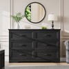 Garvee 5/6 Drawers Dresser for Bedroom,Chest of Drawers,Farmhouse Modern Wooden Dresser,Storage Organizer Dresser for Bedroom,Living Room,Kids Room - 3 of 4
