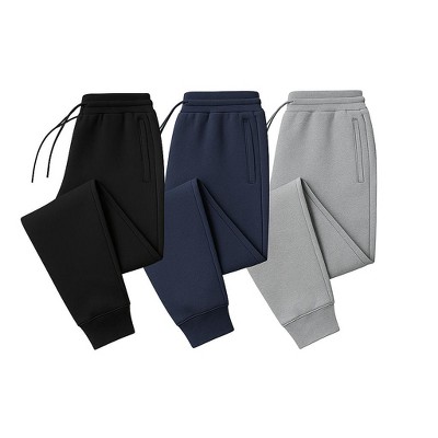 Mens 3 Pack Ultra Soft Dual Pocket Joggers