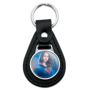 Supergirl Tv Series Supergirl Character Black Leather Keychain - 1 of 4