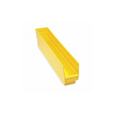 Quantum Storage Systems Economy Shelf Bin, Nesting, 23-5/8"W X 4-1/8"D X 6"H, (7) Divider Slots, Rear Hanglock,