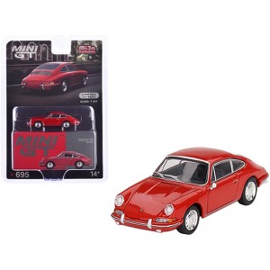1963 Porsche 901 Signal Red Limited Edition to 4200 pieces Worldwide 1/64 Diecast Model Car by Mini GT - 1 of 4