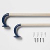 Blackout Kids' Curtain Rod Navy - Pillowfort™ - 2 of 3