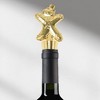 Unique Bargains Gingerbread Man Bottle Stopper Zinc Alloy Silicone Black Gold Tone Silver Tone 4.33"x1.38"x0.79" 1 Pc - 2 of 3