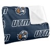 The University Of Tennessee At Martin Logo Pattern Silky Touch Blanket White 50x60 - 3 of 4
