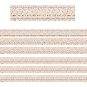 Teacher Created Resources® Cable Knit Sweater Straight Border Trim, 35 Feet Per Pack, 6 Packs - 1 of 3