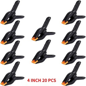 Paaaawaters 20PCS Photography Heavy Duty Muslin Clamps Photo Booth Background Stand Clip Fixed Backdrop Muslin Green Screen - 1 of 4