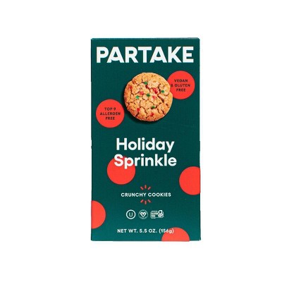 Partake Sprinkle Holiday Cookie - 5.5oz