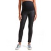 Ingrid & Isabel Faux Leather Maternity Legging with Crossover Panel - 2 of 4