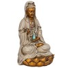 Design Toscano Goddess Guan Yin Seated On A Lotus Statue - Multicolored - 4 of 4