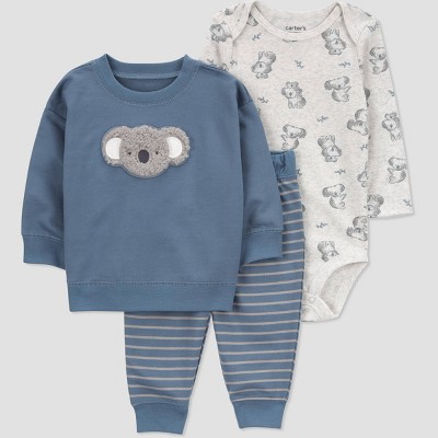 Image of Carter's Just One You® Baby Boys' Koala Top & Bottom Set - Blue 3M