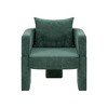 CAVINAS Chenille 3-Leg Accent Chair with Ergonomic Arms,Comfy Arm Chair with Removable Pillow,Accent Chairs for Living Room,Gray - 4 of 4