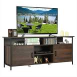 Costway 58'' Wood TV Stand Entertainment Media Center Console w/ Storage Cabinet