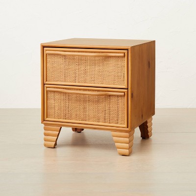 Woven Drawer Nightstand Brown - Opalhouse&#8482; designed with Jungalow&#8482;