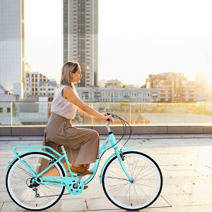 7 Speed, Steel Frame, Multiple Colors 24 Inch Ladies Bicycle - 1 of 4