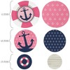 Big Dot of Happiness Ahoy - Nautical Girl - Baby Shower or Birthday Party Giant Circle Confetti - Party Decorations - Large Confetti 27 Count - 2 of 4