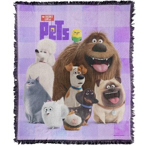Secret Life Of Pets Metro Pets Blanket 50"x60" Woven Tapestry - 1 of 4