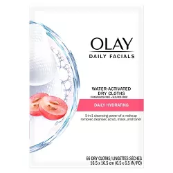Olay Daily Facials Hydrating Cleansing Cloths - 66ct