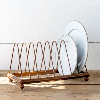 Park Hill Collection Copper Finish Metal Dish Rack