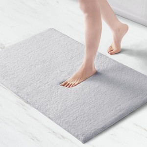 SEVOBAL Bathroom Rugs Bath Mat Rug Home Decor Carpet Shower Mat Non-Skid for Toilet Side Floor Shower Room Bathroom, Grey, 40"*24"*0.75" - 1 of 4