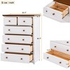 6-Drawer Dresser for Bedroom, Sturdy Frame Organizer, Rustic Wooden Storage Cabinet for Living Room, Hallway - 2 of 4