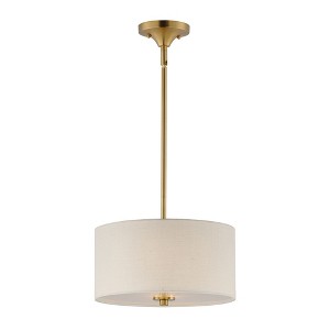 Maxim Lighting Bongo 2 - Light Semi-Flush Mount in  Natural Aged Brass - 1 of 3