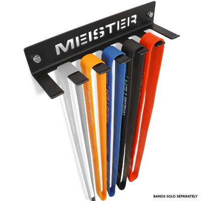 Meister Heavy-Duty Black Steel Wall Rack for Gym Accessories