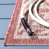 Courtyard Standalone POWER LOOMED Indoor/Outdoor Area Rug - Red/Beige - 5'3"x7'7" - Safavieh. - 3 of 4
