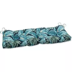 60" x 18" Outdoor/Indoor Blown Bench Cushion Tortola Midnight Blue - Pillow Perfect