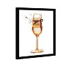 15" x 21" Fashion Champagne Bar Cart Framed Wall Art Print Orange: Modern Kitchen Decor - Wynwood Studio - 2 of 4